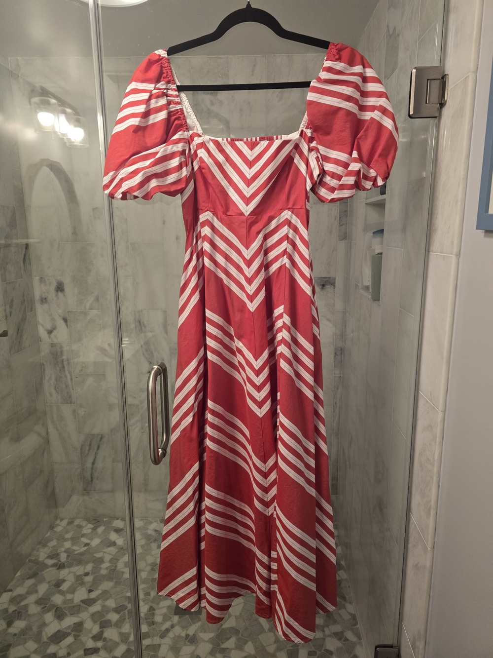 Hill House Red and White Midi Dress- Small